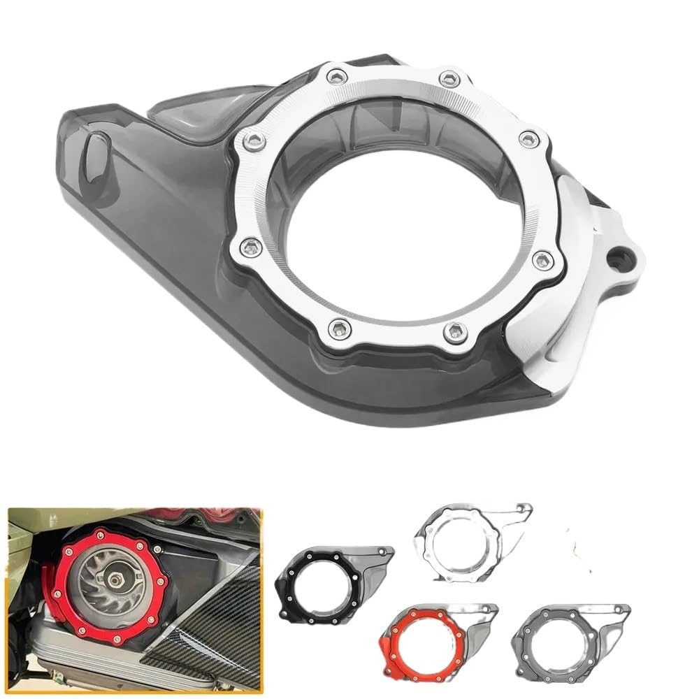 Do GTS 250 300 HPE GTV 2019-2024 Motocykl Pcv Dolotowa Pokrywa Łańcucha Skrzyni Biegów Silnik Skrzynia Biegów(Gray)