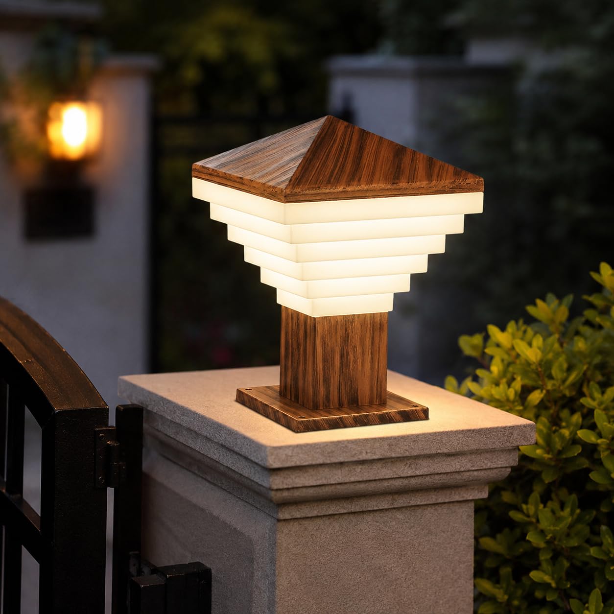 Multi Hub Gate Light for Home Gate, Gate Lamps for Outdoor, Waterproof Pillar Lights, Stairs, Boundries, Garden, Office Farmhouse/Villas Pillar or Boundary (Pack of 1)-image-47