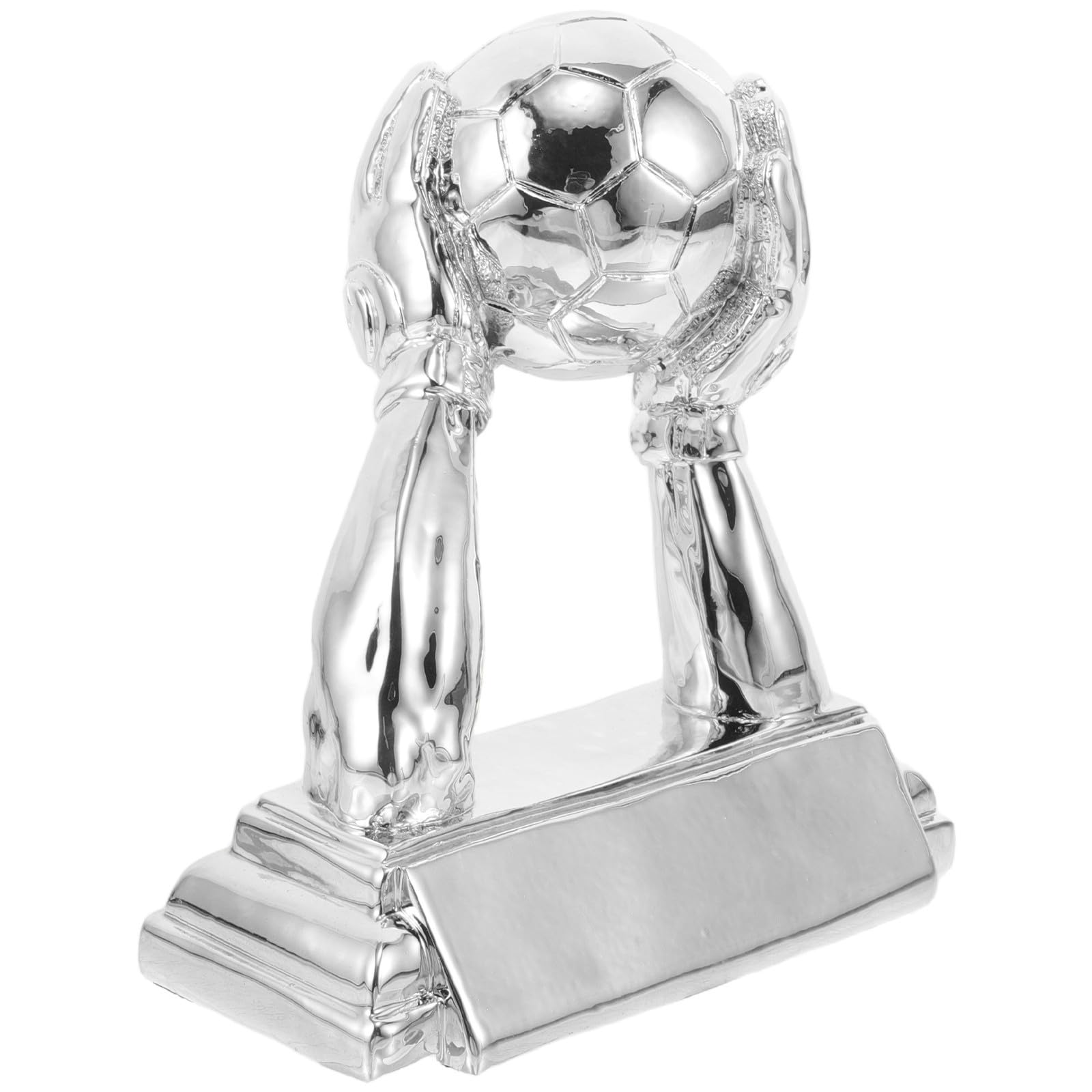 Trofeo de Portero de Fútbol de Resina Plata, Ligero y Fácil de Transportar, Diseño Elegante para Ceremonias de Premios de Equipo y Presentaciones