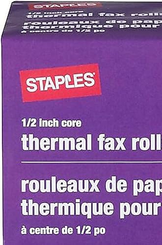 Miniatura 2 de Staples 269571 - Papel de fax térmico blanco de 98 pies de largo x 8 1/2 pulgadas de ancho, 6 rollos/ct