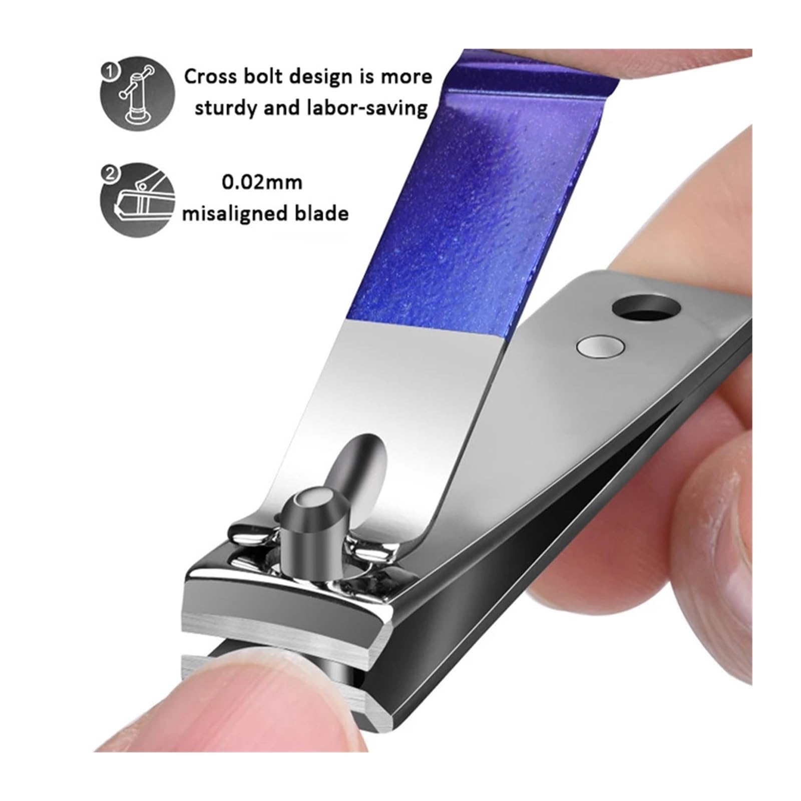 Juego de 6-18 Uds. De manicura y pedicura acero inoxidable, cuidado uñas precisión con estuche viaje tijera cortaúñas(30pcs set)