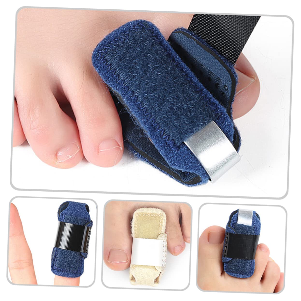 FRCOLOR 10pcs Portable Toe Straighteners Breathable Splints for Sprained Toes for Comfort for Daily Use Sports Activities