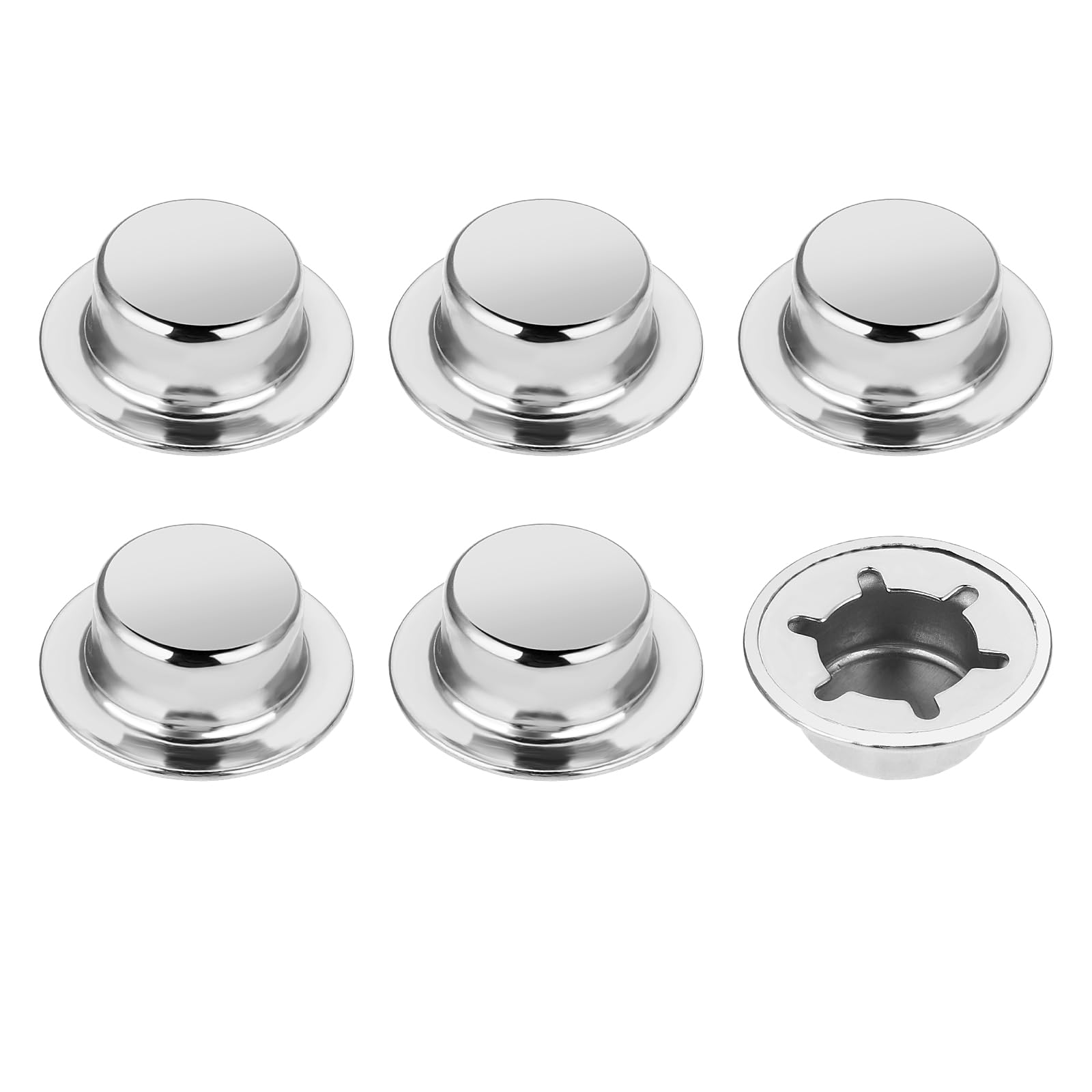 Push Nuts - 6 Pack Stainless Steel Washers -1