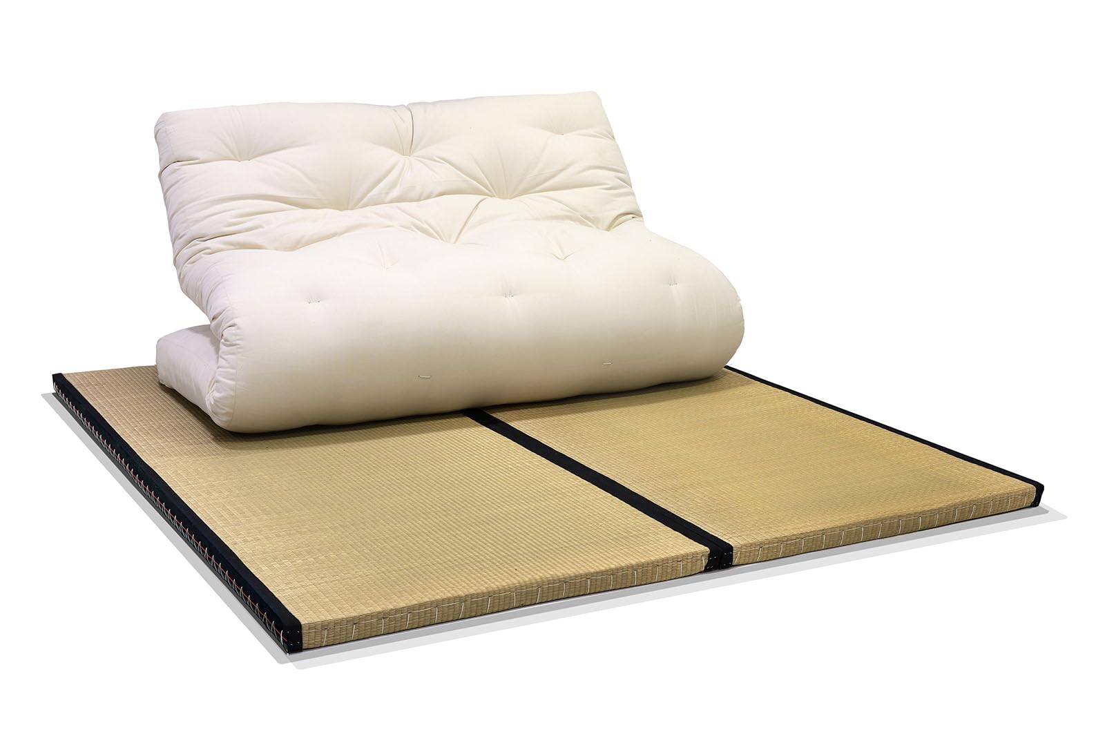 Combinazione 2 tatamis (90x200x5,5cm) futon Cotone (180x200x14cm)