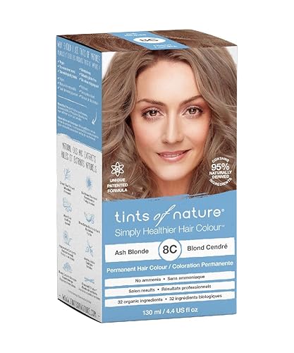 Miniatura 2 de Tints of Nature Tinte permanente para el cabello rubio ceniza 8C, nutre el cabello y cubre las canas, sin amoníaco, 4.4 fl oz