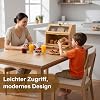 bread basket with shopping board bread bin bamboo eco bread box storage box kitchen bread storage bread bread container visualized for bread roasted bread wood color 39 x 26 x 32.5 (l x w