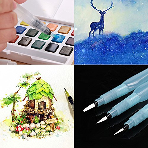 Preisvergleich Produktbild Hahuha Pinsel, Nachfüllbarer Pilot-Wasserpinsel-Tintenstift zum Malen von Aquarell-Zeichenstift-Bleistift, Büromaterial
