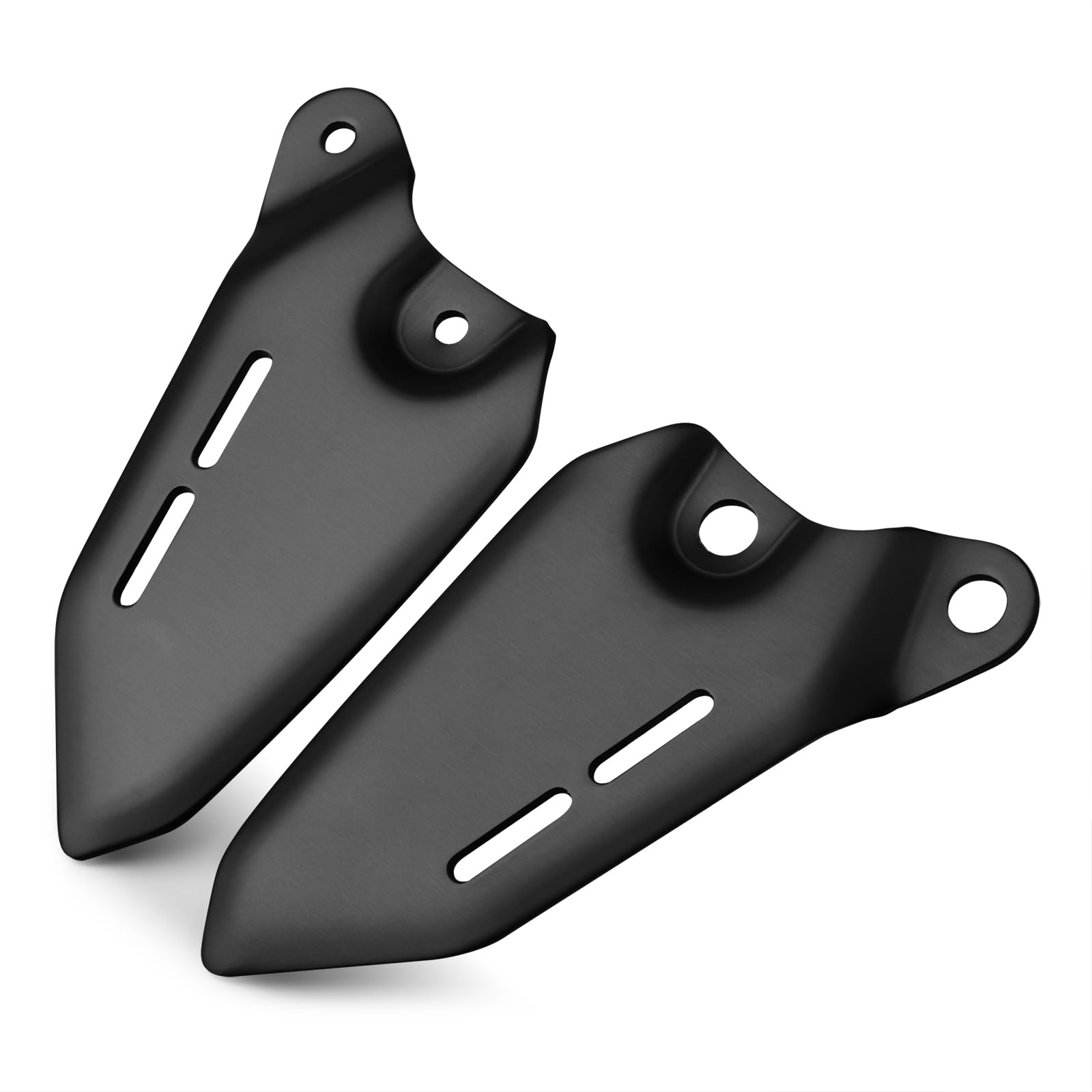 Fersenschutzplatte aus Aluminiumlegierung Passend für Z900RS 2018-2026 Links & Rechts Set Fußraste Fußstütze 2019 2020 2021 2022 2023 2024 2025 2026 (Schwarz Matt)