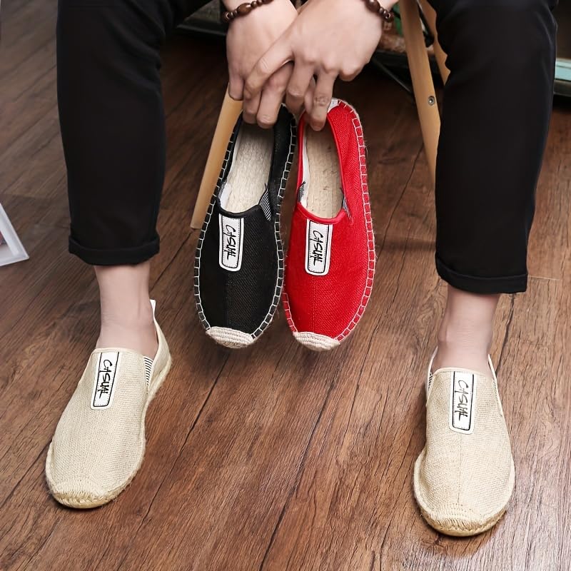 Men's Espadrilles Loafer Shoes - Comfortable, Casual Slip-on for Walking3