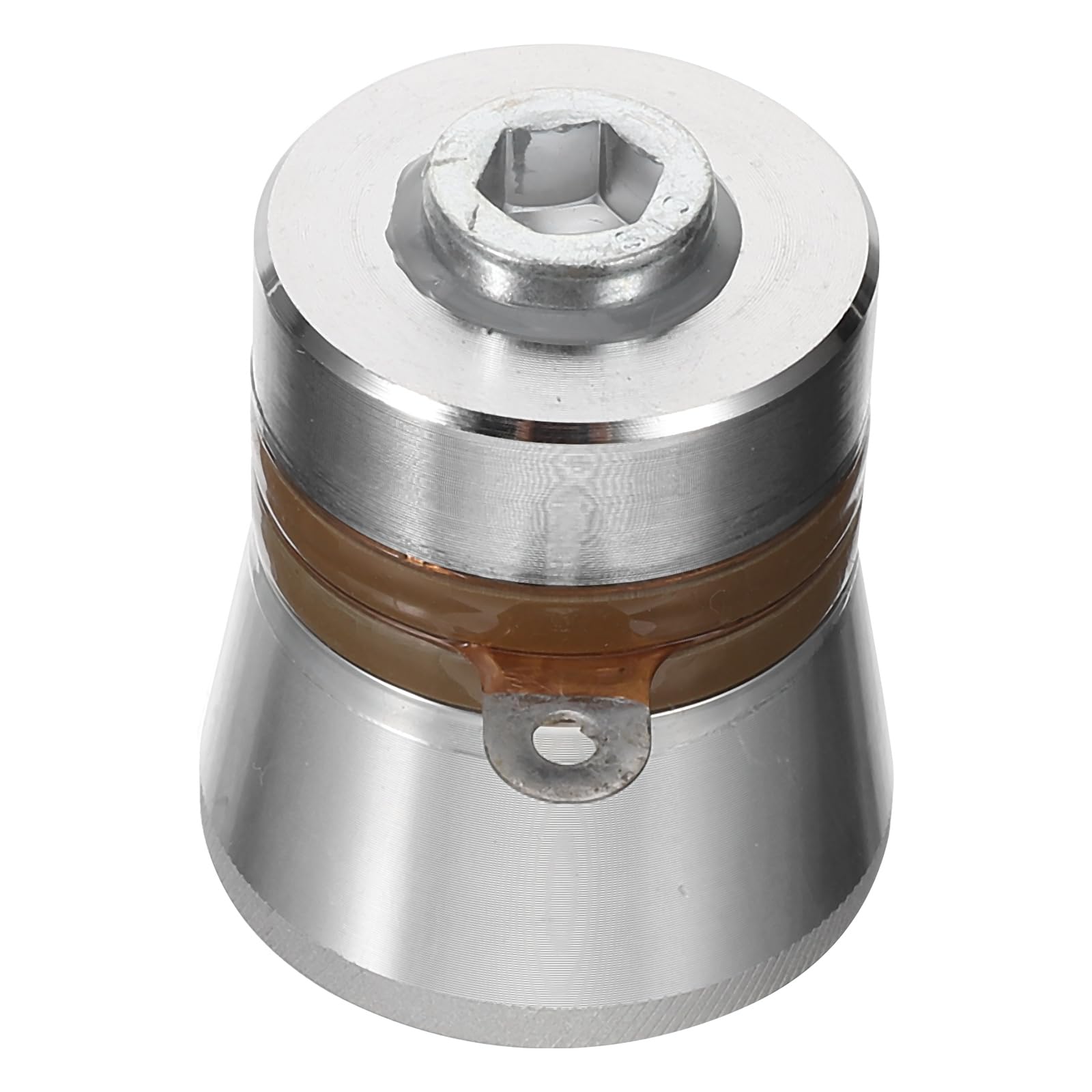 Trasduttore Ultrasuoni 50w 40khz in Acciaio Inox, Argento | 2 Pezzi, Tecnologia Piezoelettrica a Bassa Impedenza, per Vetri e Articoli Commerciali