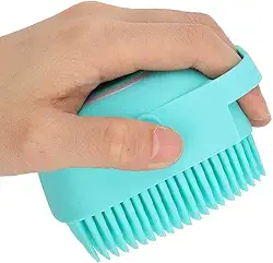 Escova de Pelo Curto para Gatos e Cães - Escova de Banho e Xampu para Animais de Estimação, Pente de Banho