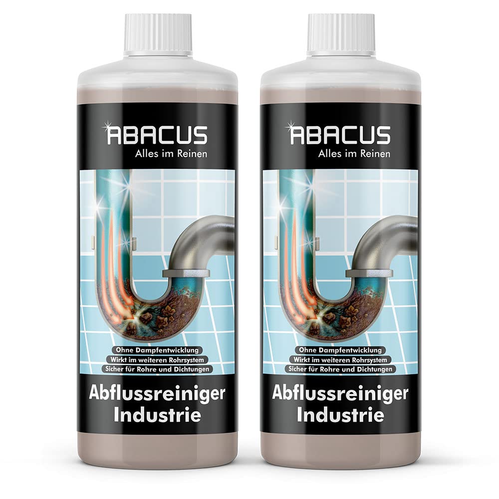 Abacus Gapflow 7675 Lot de 2 déboucheurs de canalisations industriels 1 l