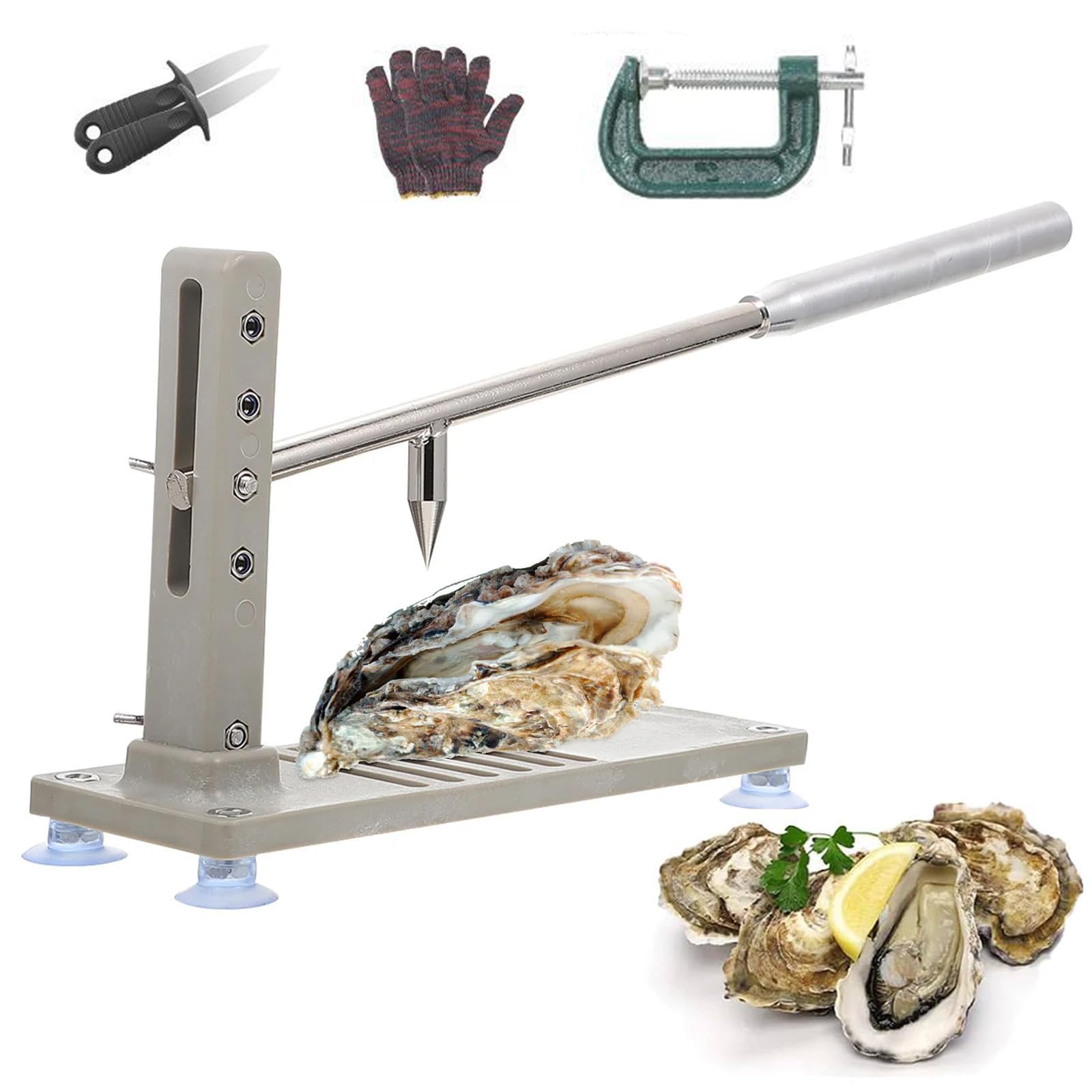 Abridor De Ostras, Máquina Para Abrir Conchas De Ostras, Juego Para Abrir Ostras De Almejas, Máquina De Presión, Herramientas Para Mariscos Con Diseño De Fijación Inferior