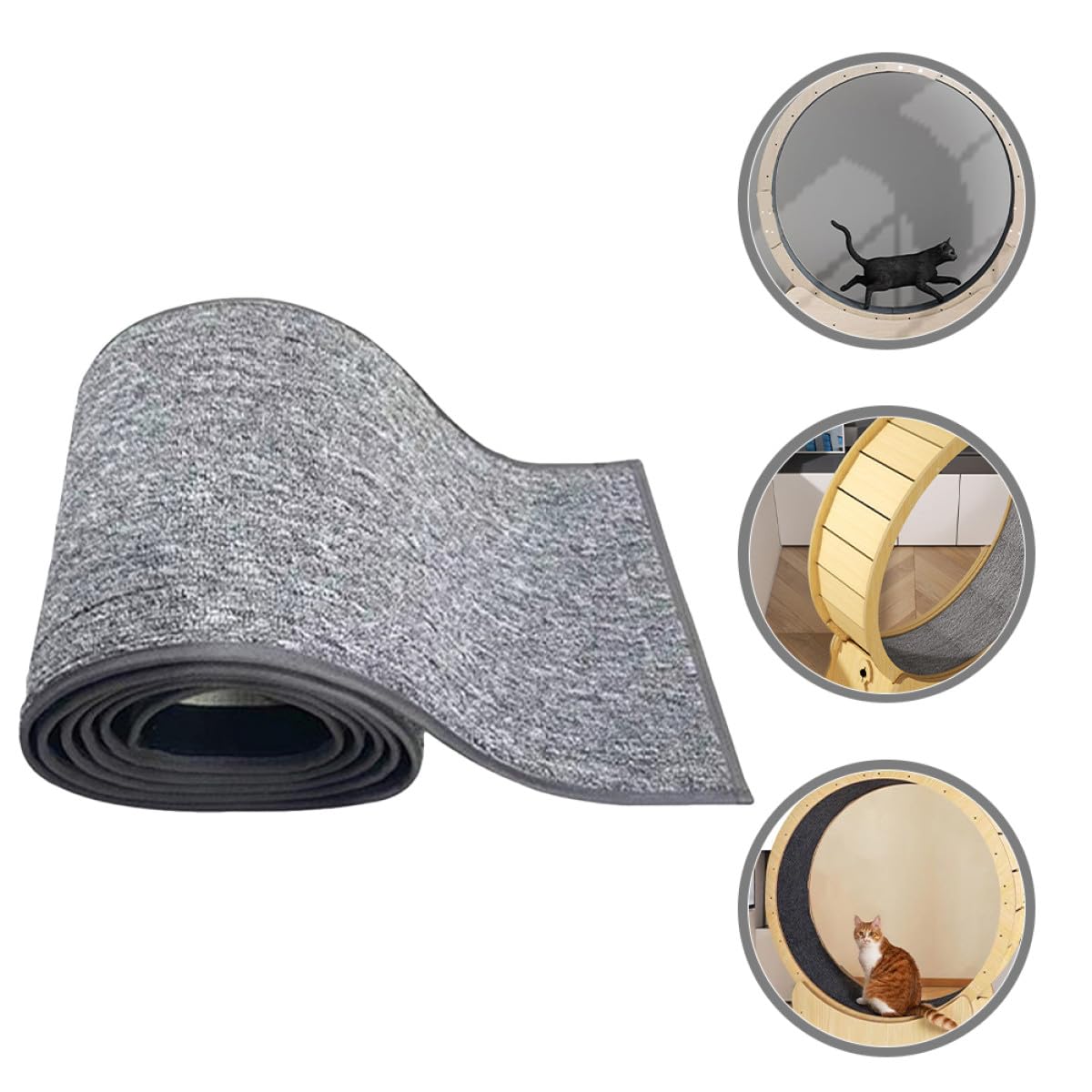 INOOMP Katzenlaufmatte aus Plüsch mit Verdicktem Design und Kratzfest für Katzenlauf Kissen Geeignet für Barhocker und Tisch als Langlebiges Katzenzubehör