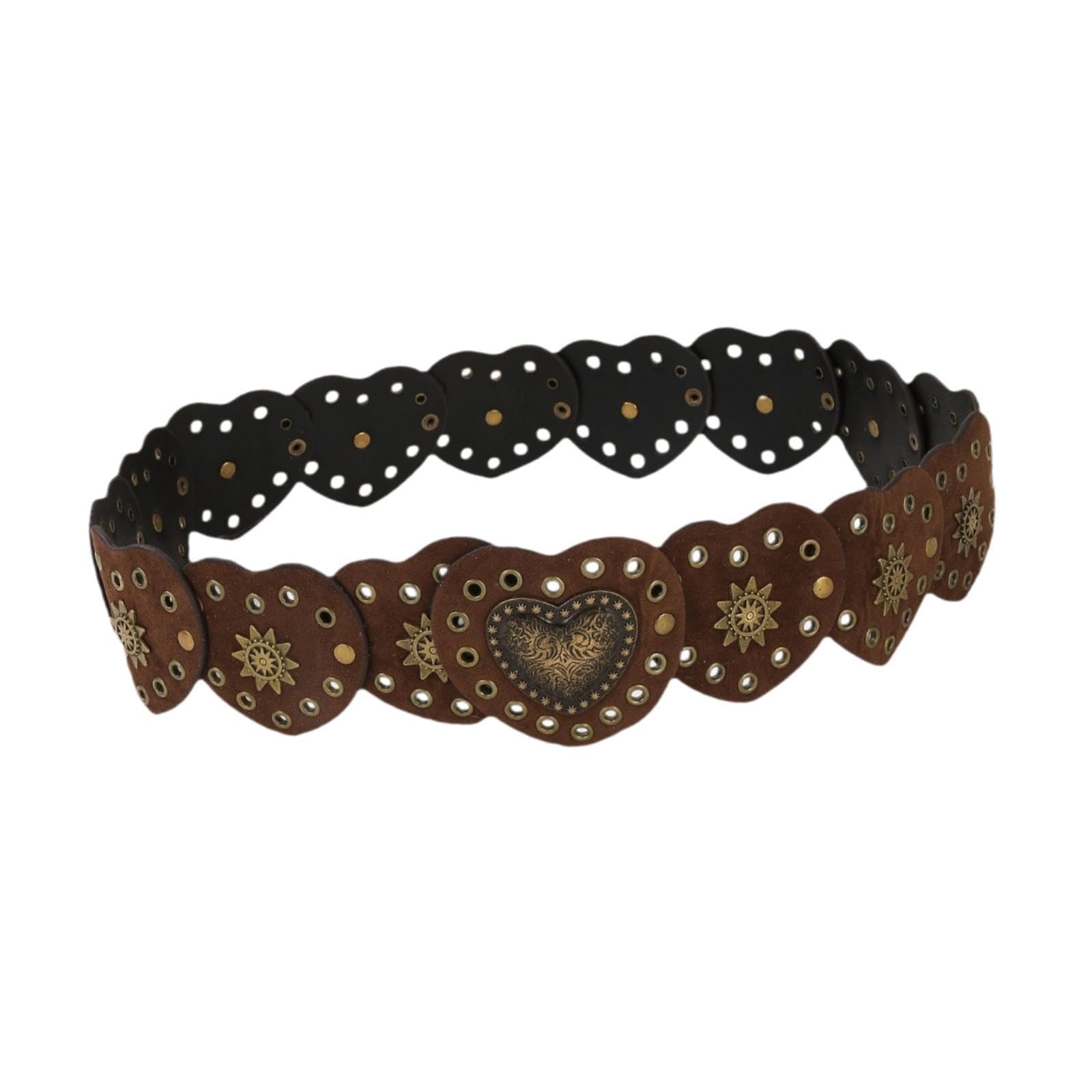 URJIX™ Womens PU Leather Waist Belt Trendy Gothic Western Belt Clothing Accessories-image-30