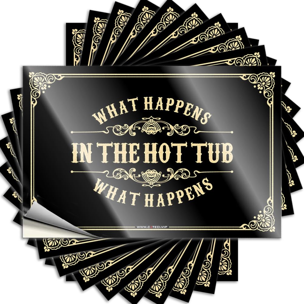 What Happens in The Hot Tub Stays in The Hot Tub Large Spicy - Tattoos Case Waterproof Decal(6X9CM)