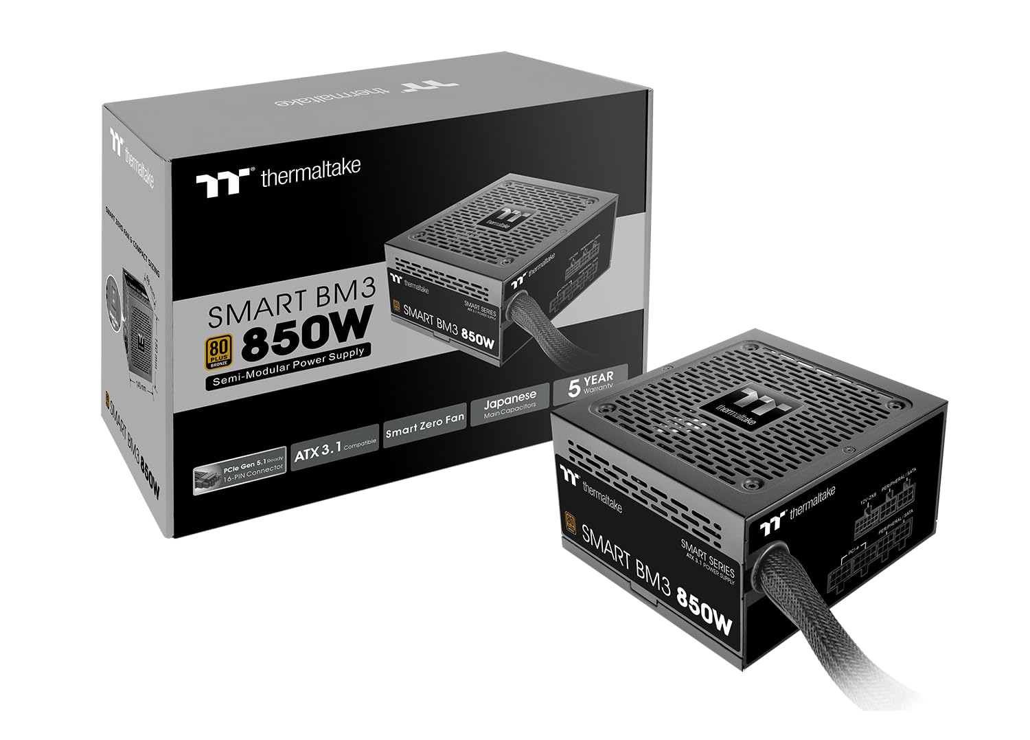 Amazon.com: Thermaltake Smart BM3 850W 80Plus Bronze ATX 3.1