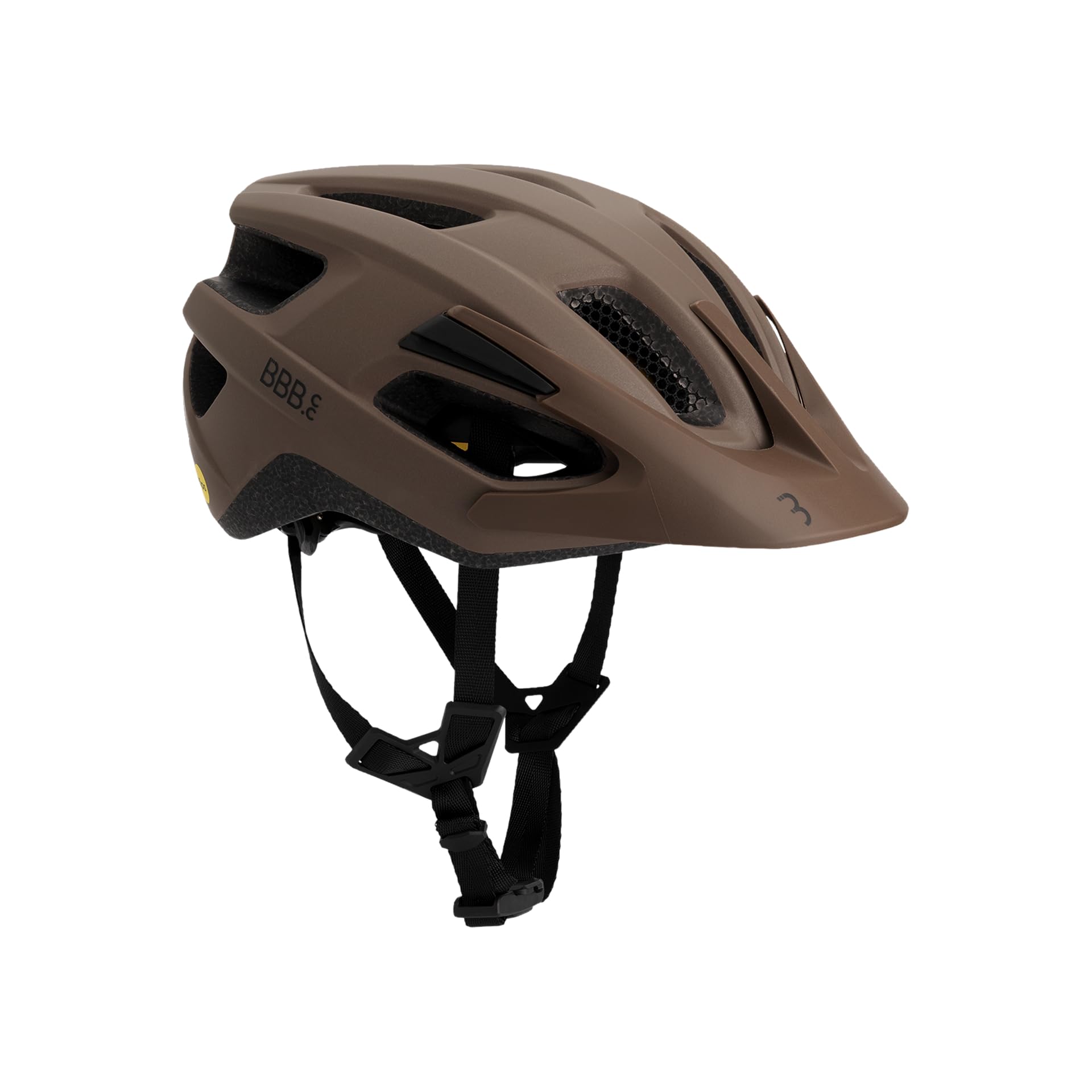 BBB Cycling Helmet Bike Adult MTB And Road Bike Lightweight MIPS Helmet Adult Bike Helmet With Detachable Visor Dune MIPS 3.0 Fidlock BHE-23 Matt Brown Copper M (55-58cm)