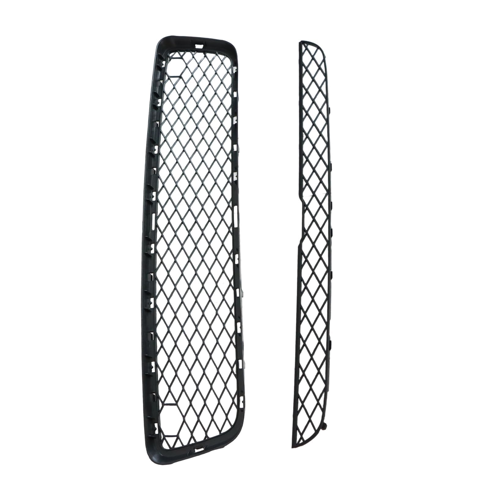 Kühlergitter Kühlergrill Frontgitter Grill schwarz matt SET Kompatibel mit BMW X5 E70 2007-2010 51117159597 51117163956