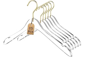Besser Acrylic Gold Hangers - A Touch of Elegance for Your Wardrobe