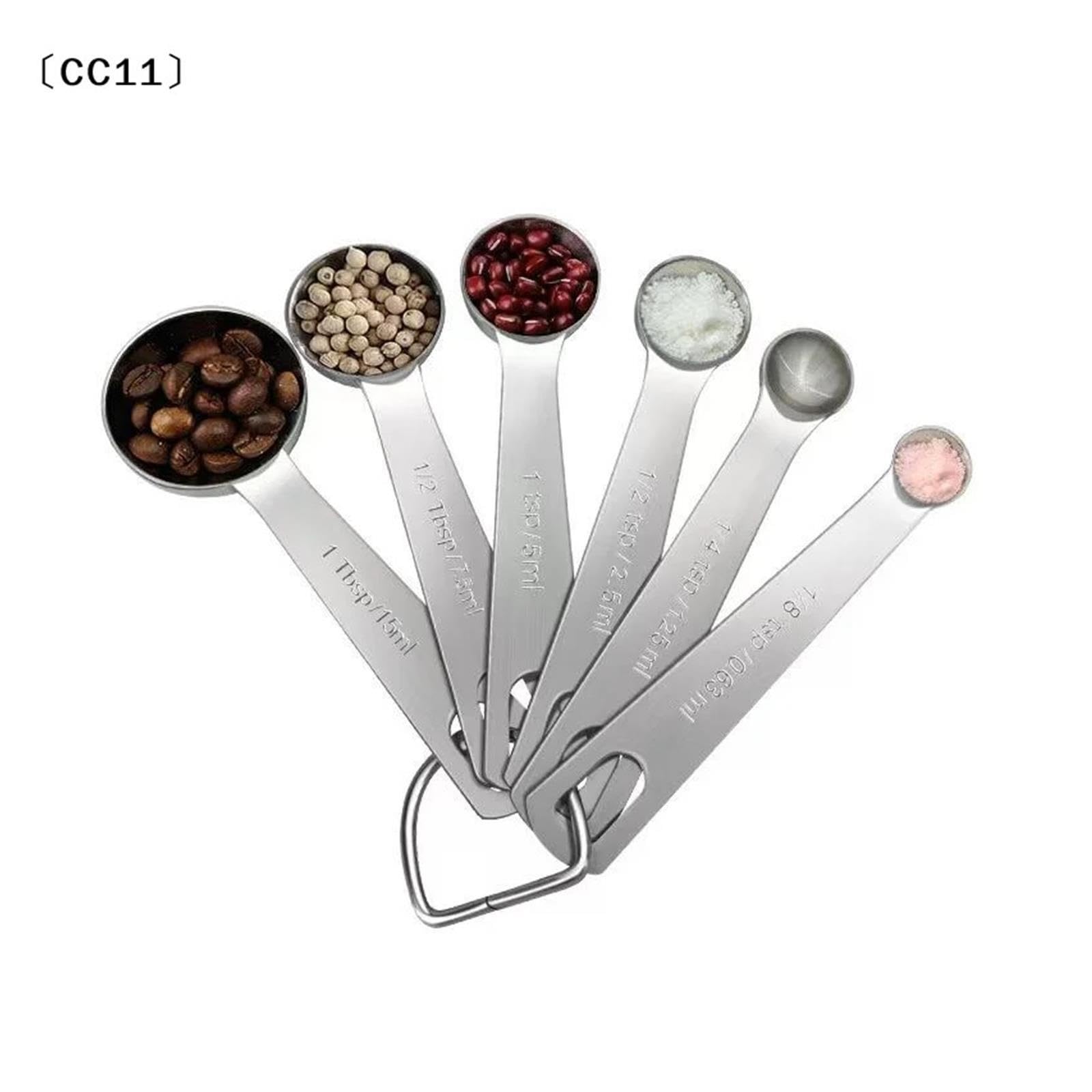 Cuillères doseuses en acier inoxydable, 1/5/6 pcs, CC11