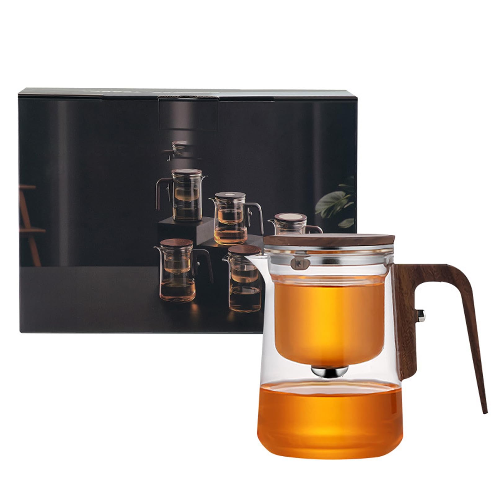 Théière magique en verre idéale pour vos moments de détente avec des tisanes