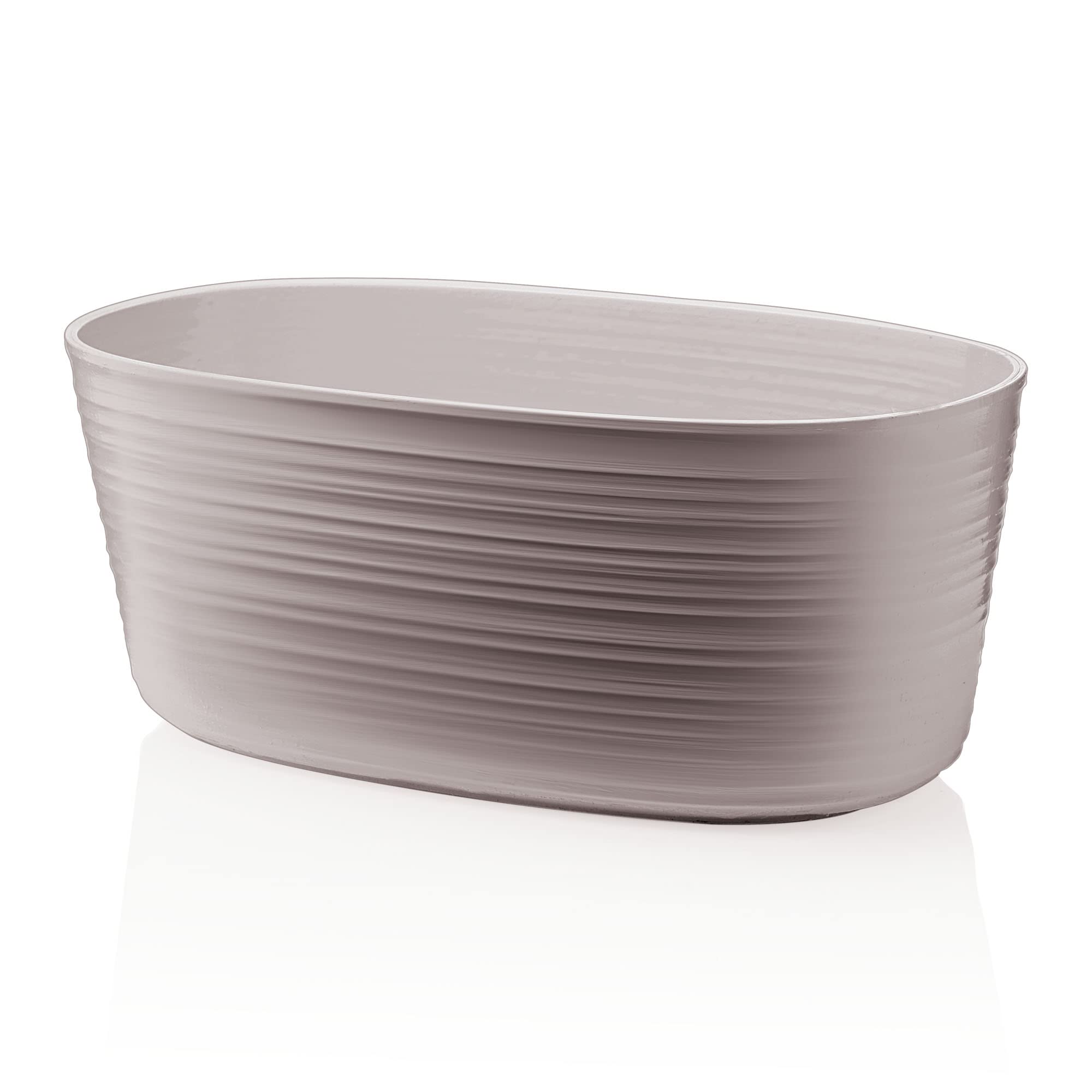 Guzzini - Tierra, Large Multiple Plant Pot Holder - Taupe, 22,4x38,4xh18 cm - 10 lt - 196202158