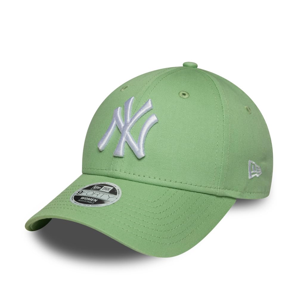New Era Women's 9Forty League Essential MLB New York Yankees Baseball Cap Hat Pastel Green