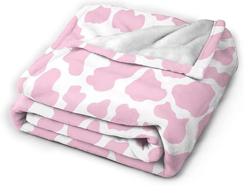 Miniatura 3 de Mantas y mantas con estampado de vaca rosa, lindas mantas para adolescentes, manta de vaca para adultos, manta de bebé de vaca para niñas, manta
