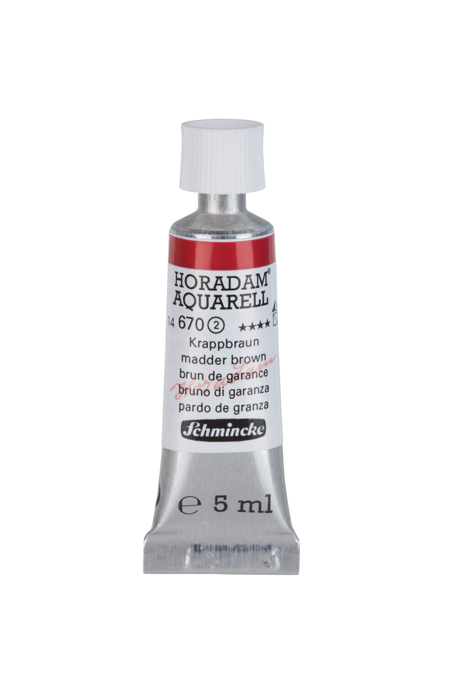 Schmincke - HORADAM® AQUARELL - finest artists' watercolours, Madder brown - 5 ml