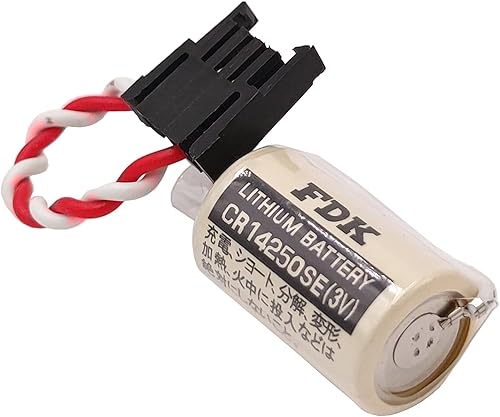 Miniatura 2 de Zivases FDK 3V CR14250SE 12AA 3V Batería de litio PLC para Sanyo 1747-BA CR14250 CR12AA fuente de alimentación de reserva con conector negro