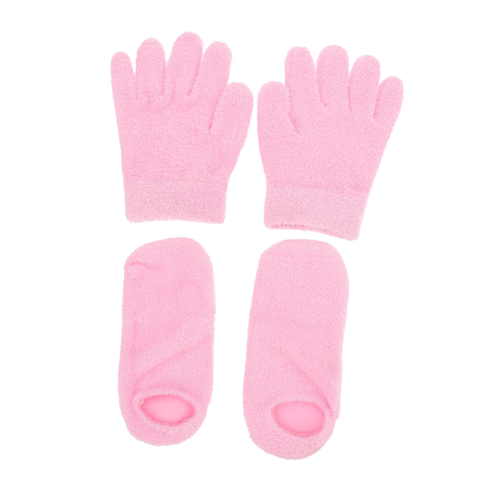 AUTSUPPL Moisturizing Gel Socks Gloves Set Soft Spa Gloves for Dry Cracked Hands Feet