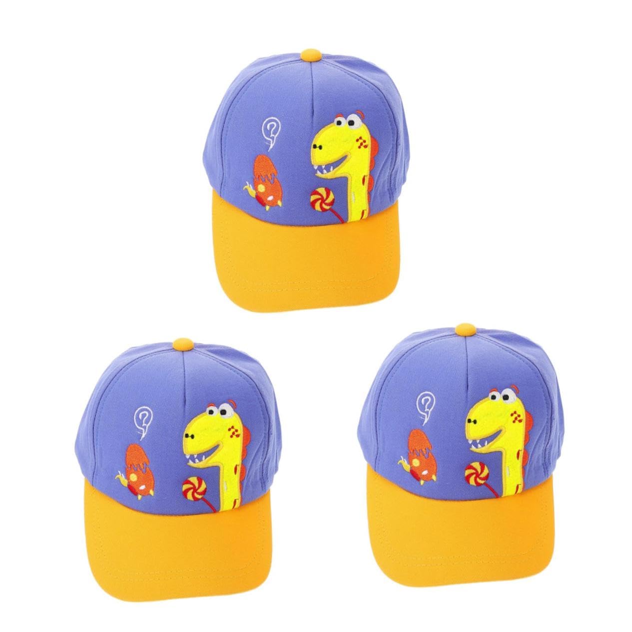 LIFKOME Cappello Dinosauro i Bambini Hanno raggiunto Il Picco Cappelli da Sole per Light lumino Kid Cappello Baseball Cappellino da Baseball Berretto con Visiera all'aperto Tela Blue
