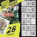 Crayola Art with Edge Dungeons & Dragons Coloring Pages (28pgs), Adult Coloring, DND, Full Poster Included, Gift for Teens