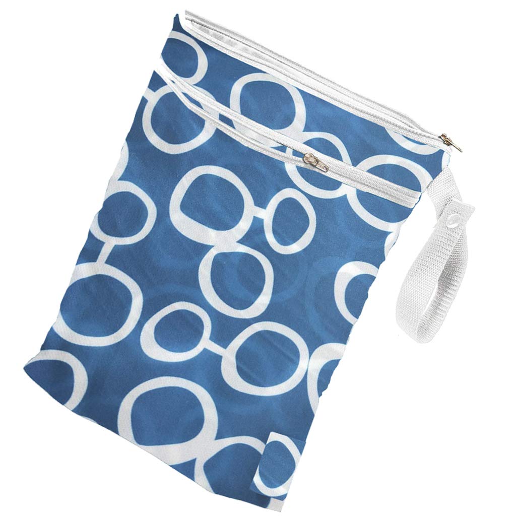 Wet Reusable Cloth Diaper Nappy Bags Waterproof Travel Carry Bag Green Dot|Baby | Diapering | Diaper Bags-image-15