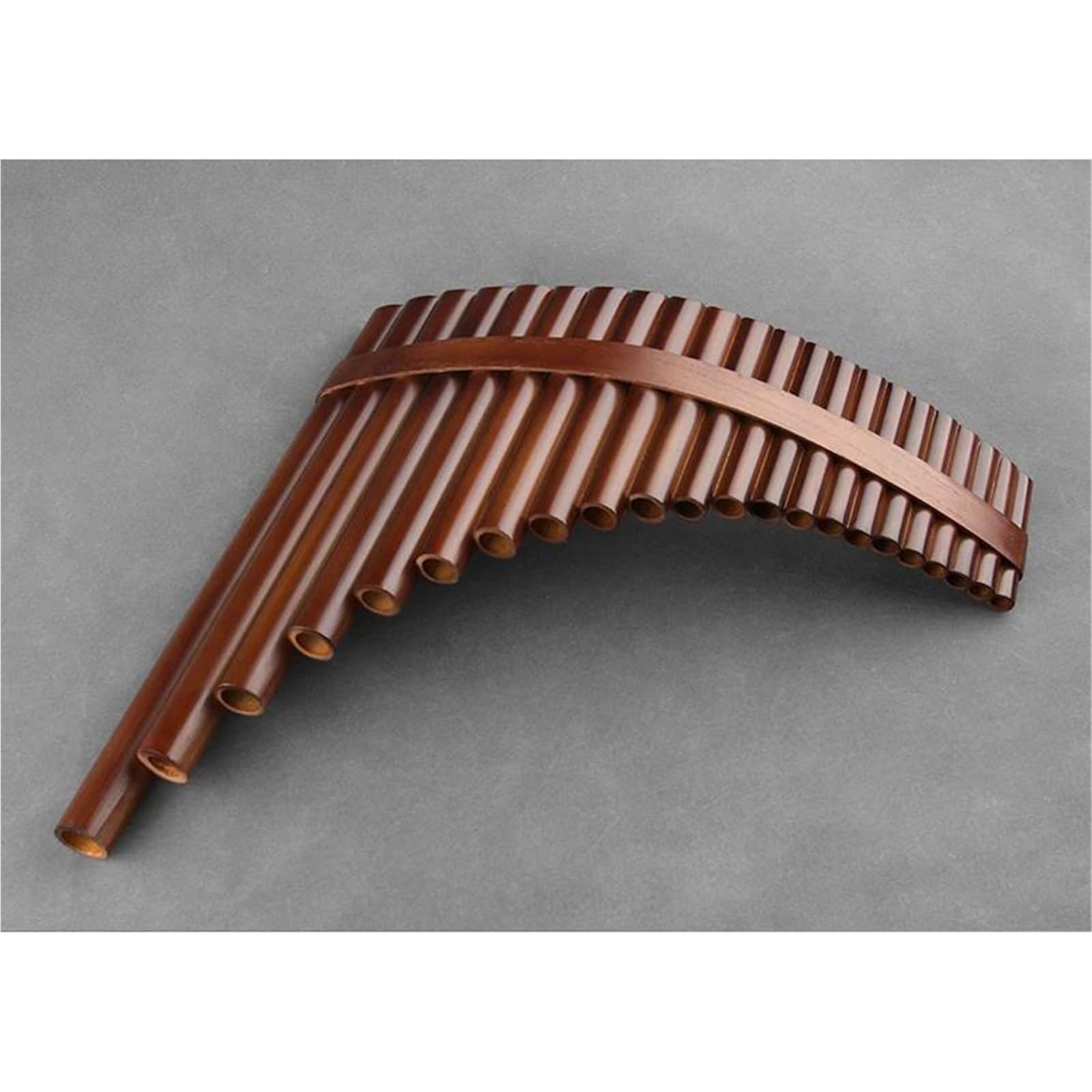 Pan Flute Instrument Chinese Traditional Musical Instrument 22 Pipes Pan Flute G Key Woodwind Instrument Bamboo Pan Flute(Right)