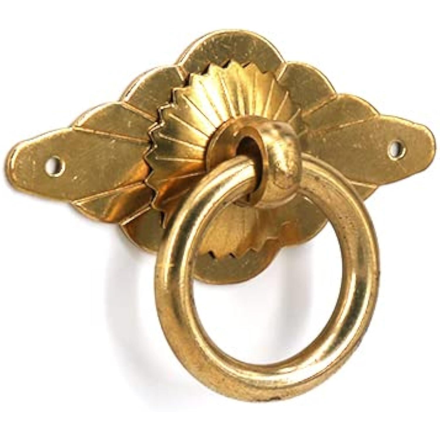 Zhaoqin B Ring Dia 30Mm Door Knocker Door Knockers 1X Brass Ring Drawer Knob Dresser Pulls For Furniture Decoration Closet Cabinet Cupboard Closet Door Knobs(B Ring Dia 30Mm)