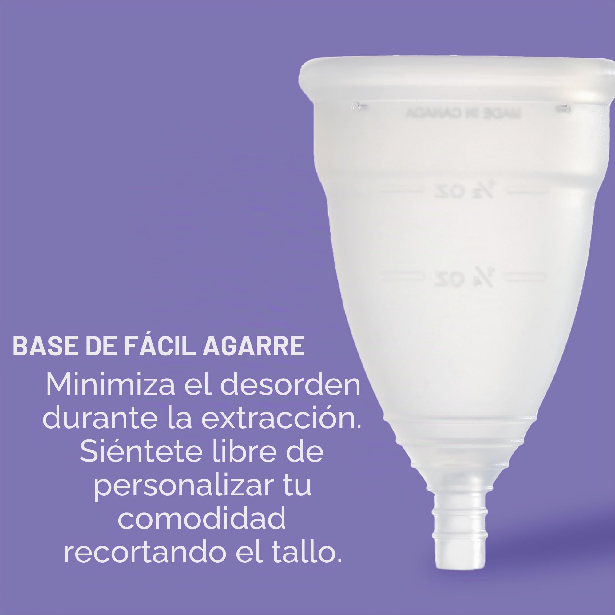 DivaCup Copas Menstruales Modelo 1. 100% Silicona de Grado Médico, Libre de BPA. Alternativa Segura y Sin Fugas a Las Compresas y Tampones