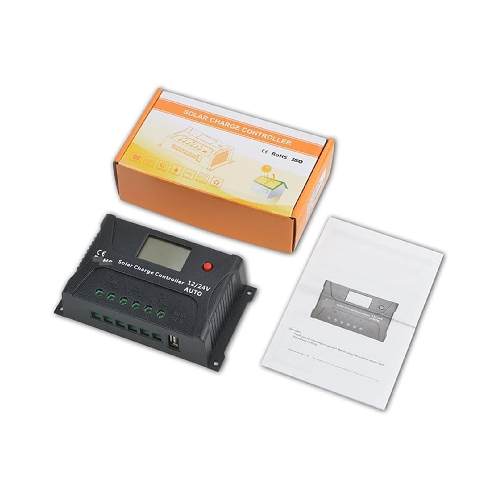 Controlador de Carga Solar, Controlador Solar MPPT Carga Y Descarga Económica PWM