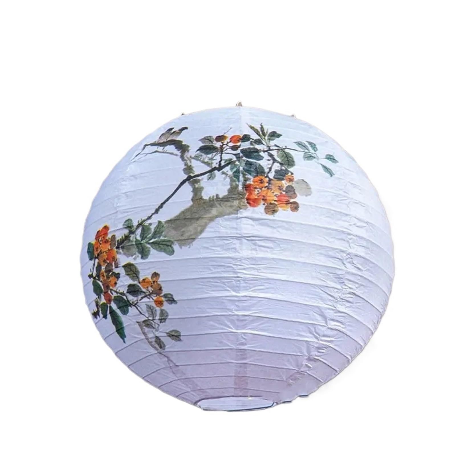 10Pcs Lantern Hanging Portable Festival Antique Good Luck Traditional Round Paper for Party(Color8)