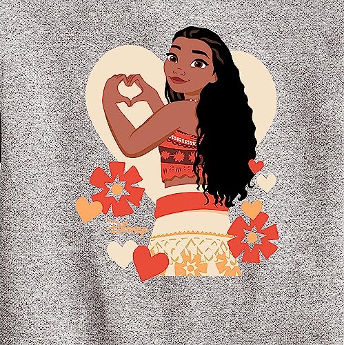 Disney Princess - Love Moana - Valentine's Day - Boys and Girls Youth Crewneck Fleece Sweatshirt3