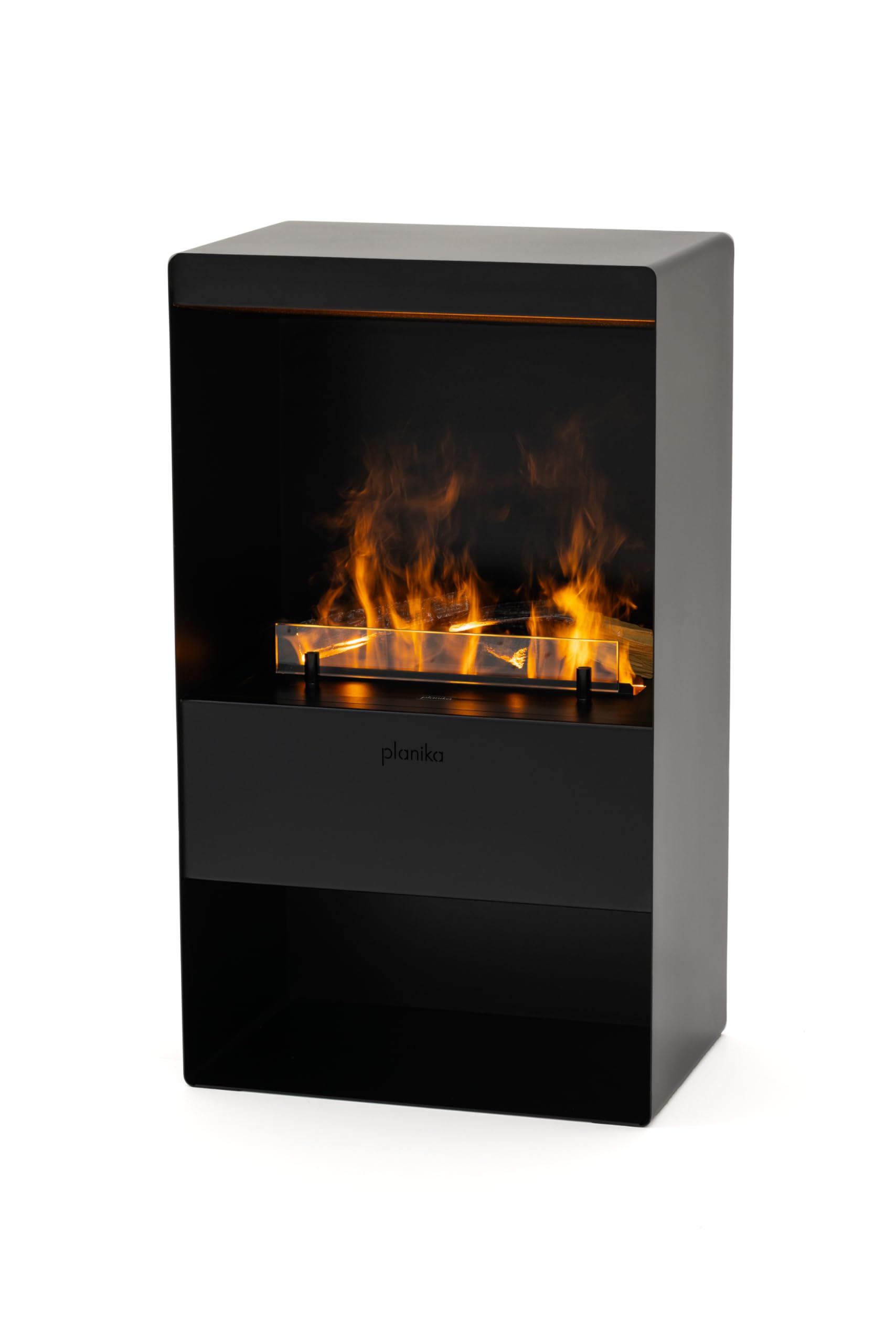 Planika Steamy Camino elettrico a LED Freestanding per interni con fiamma a vapore d'acqua - Esperienza di camino da soggiorno Optimyst