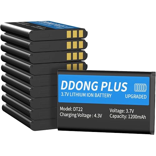 10Pack 1200mAh Battery for RT22 [2026 New Version] for Retevis RT22 Battery