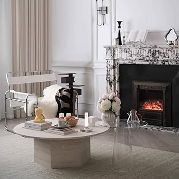 Amazon｜コーヒーテーブル クリーム スタイル ナチュラル