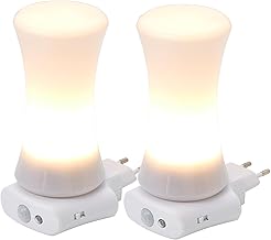 Northpoint LED Sockets Night Light Torch White Wall Light Multifunction Motion Sensor Induction Charging Battery Emergency Light Emergency Lamp Power Failure (Multi Light Cylinder Set of 2)
