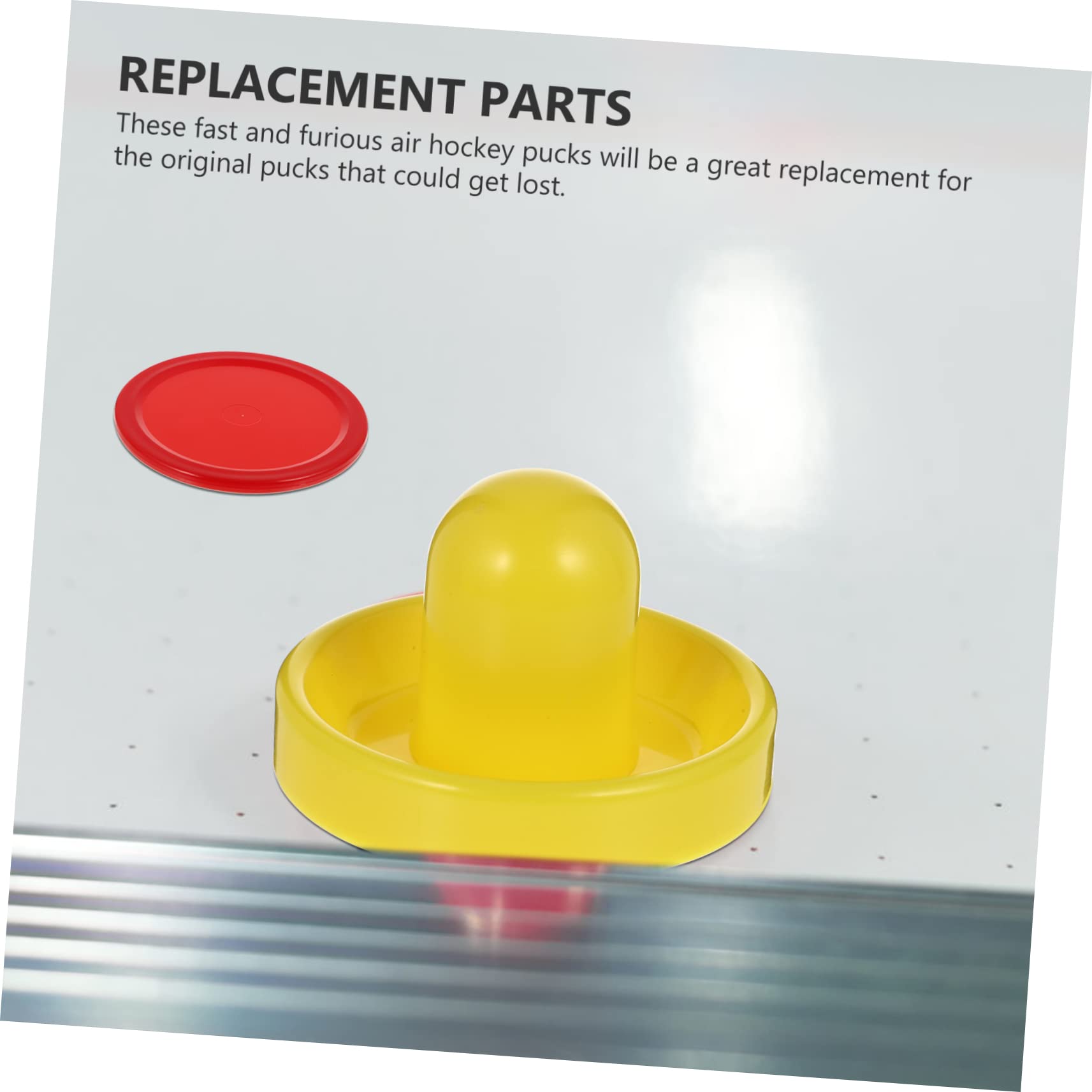 ibasenice Set de Palets Poussoirs de Hockey Air avec Accessoires de Remplacement pour Jeu de Table