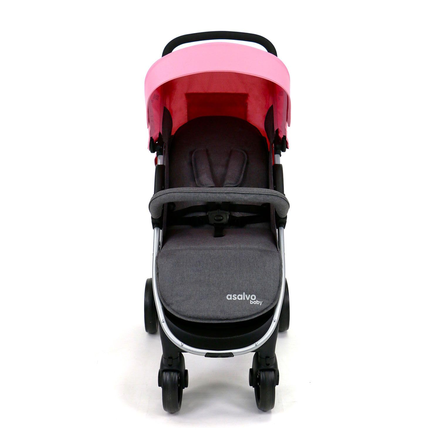 Paris, passeggino reclinabile e compatto, per bambini fino a 24 kg, capotasto SPF50+, imbracatura a 5 punti, manubrio regolabile, pieghevole facile, rosa