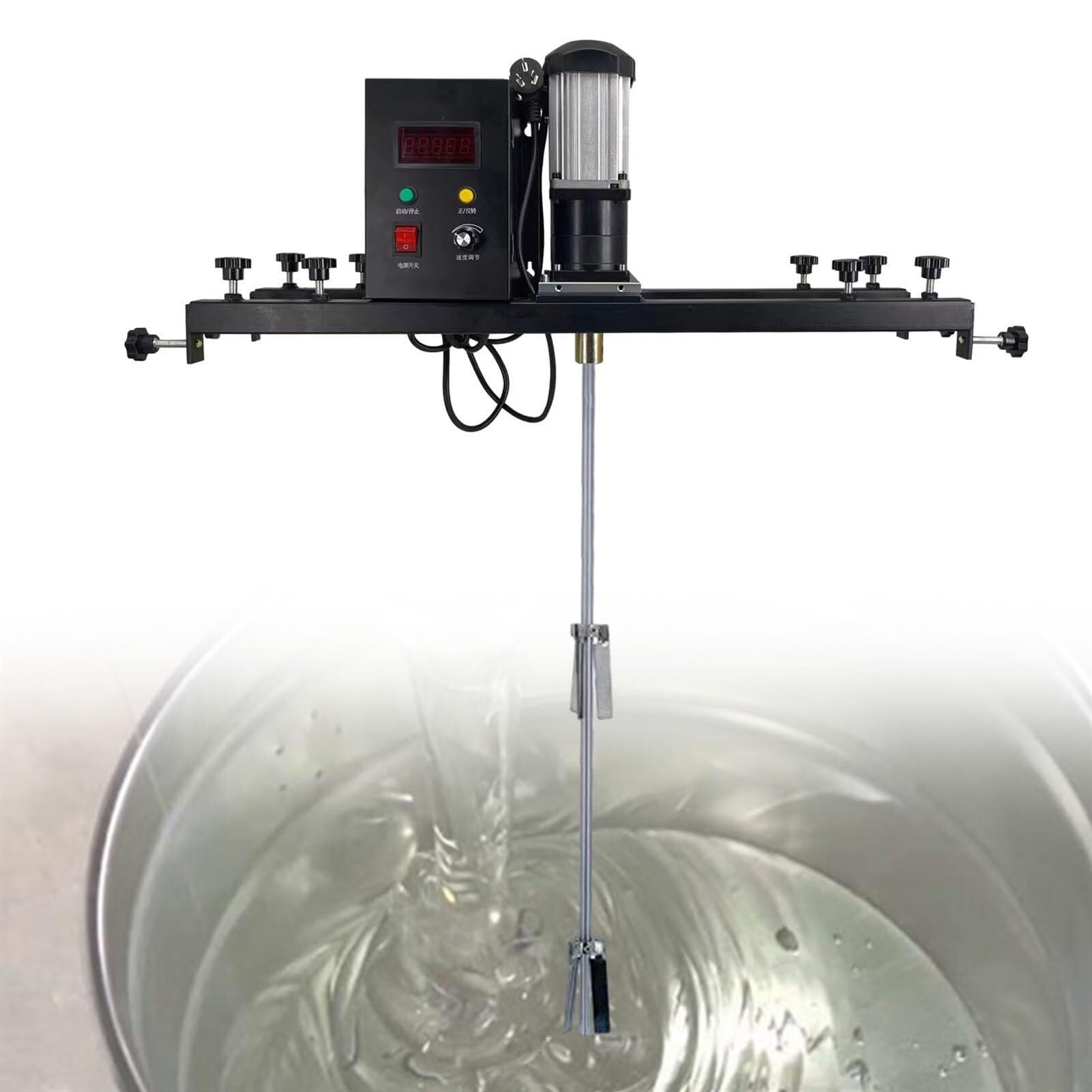 Outil De Mélange Électrique pour Cuve, Malaxeur À Ciment Portable, Mélangeur Commercial avec Support De Suspension, Agitateur pour Mortier, Dissolution De Cristaux, Déte,B