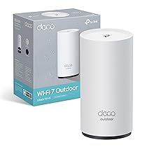 TP-Link Wi-Fi 7 Deco BE25-Outdoor Mesh WiFi BE3600Mbps, Access Point Esterno, Dual-Band, 2 Porte 2.5Gbps, IP65, 4 Antenne Interne, Resistenza alla Polvere, Acqua, Palo, Parete, Alim. PoE, AC, Alexa, 1Pz