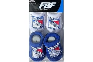 FBF - NHL Newborn Baby Boy's Rangers Bootie Socks